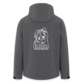 EURASIER coolster Hund Hundespruch Wilsigns - Recycelte Männer Softshell-Jacke von Stanley/Stella - Schwarz - Hinten - AI Model Male 185 light (185cm)