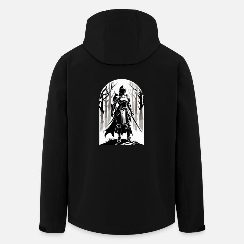 Knights - Medieval Design - Men’s Recycled Softshell Jacket by Stanley/Stella - black