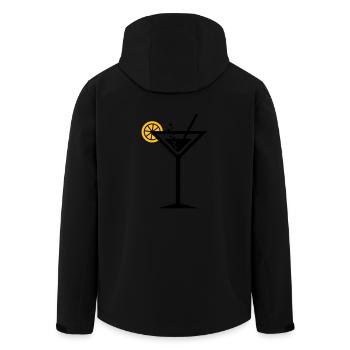 cocktail - Men’s Recycled Softshell Jacket by Stanley/Stella - black - Back - AI Model Male 185 light (185cm)