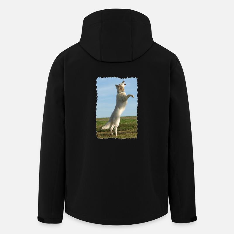 weißer Engel fliegt - Recycelte Männer Softshell-Jacke von Stanley/Stella - Schwarz