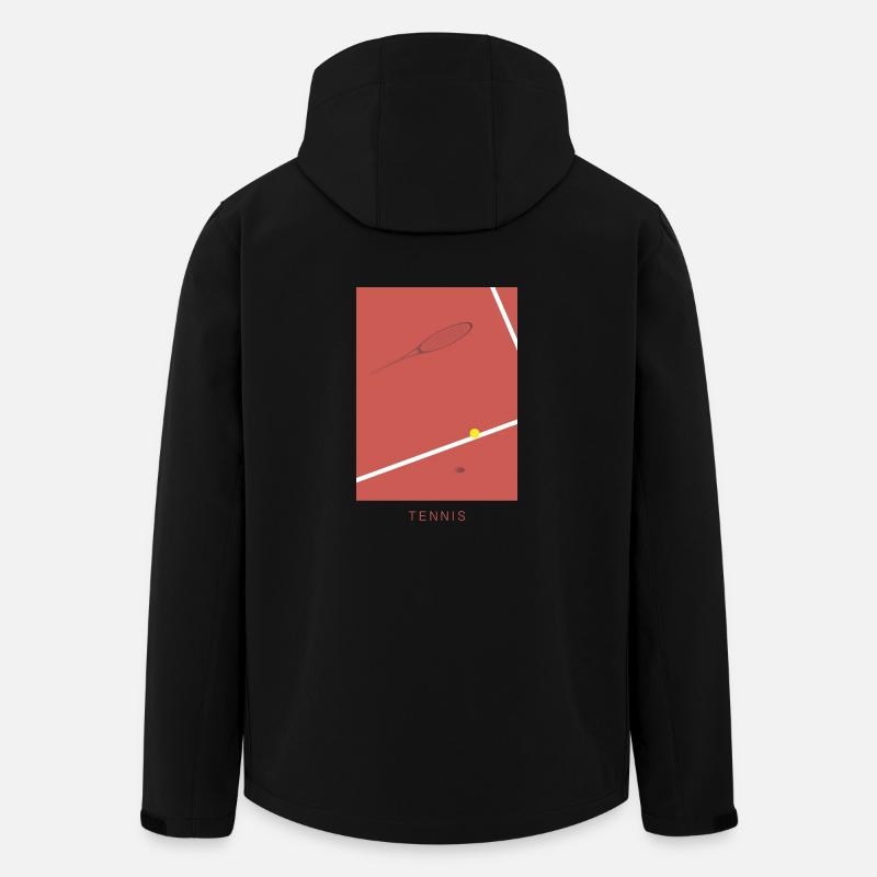 Tennis Art - Recycelte Männer Softshell-Jacke von Stanley/Stella - Schwarz