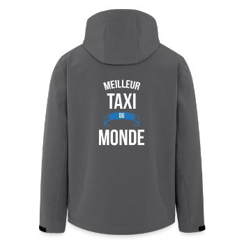 Meilleur Taxi du monde homme - Veste softshell homme en polyester recyclé Stanley/Stella - noir - Dos - AI Model Male 185 light (185cm)
