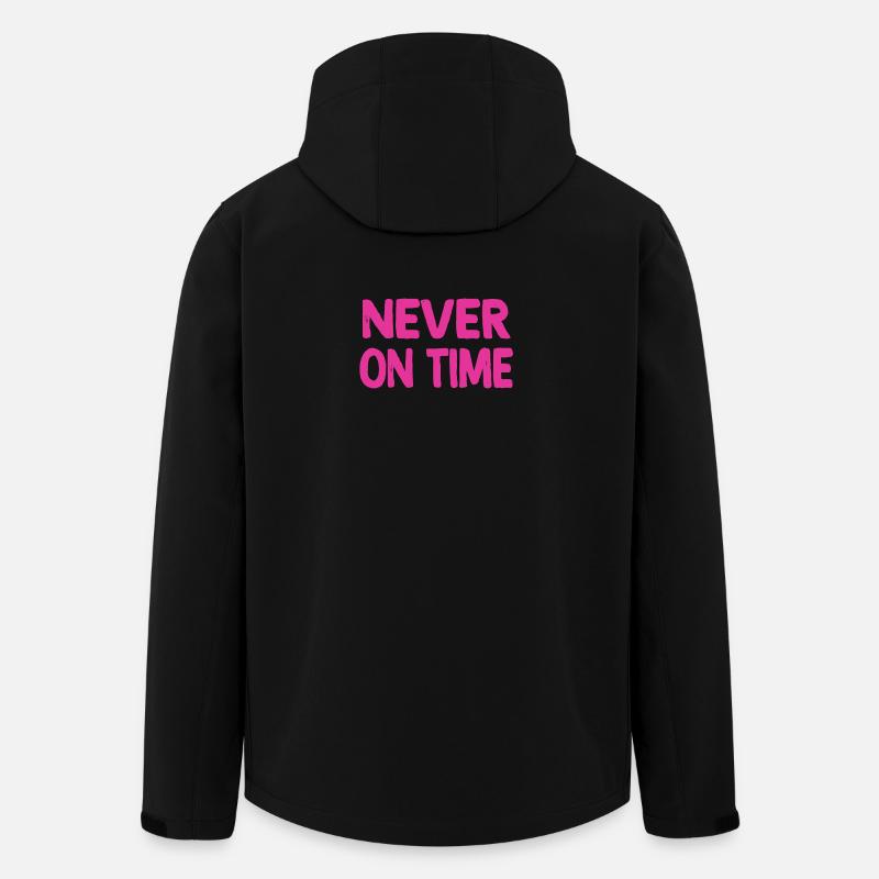 Nie pünktlich - Recycelte Männer Softshell-Jacke von Stanley/Stella - Schwarz