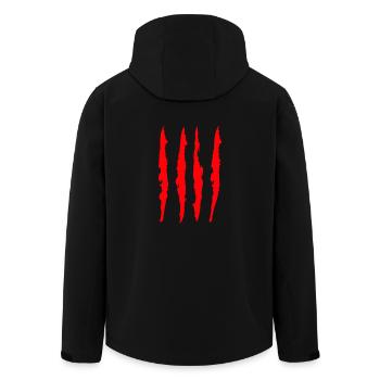 senyera red "claws" - Men’s Recycled Softshell Jacket by Stanley/Stella - black - Back - AI Model Male 185 light (185cm)