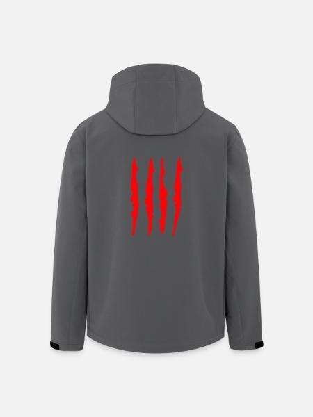 senyera red "claws" - Men’s Recycled Softshell Jacket by Stanley/Stella - black