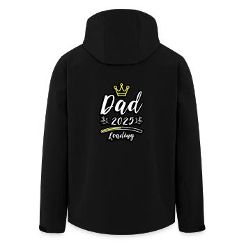 Dad 2025 Loading Papa Baby - Recycelte Männer Softshell-Jacke von Stanley/Stella - Schwarz - Hinten - AI Model Male 185 light (185cm)