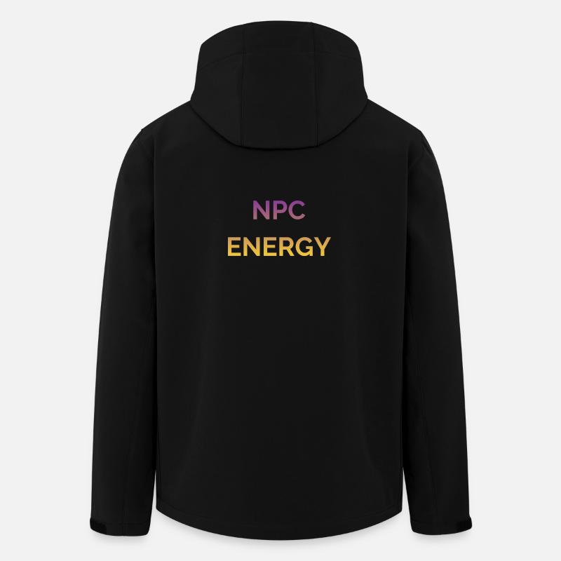 NPC Energy Gradient Logo - Men’s Recycled Softshell Jacket by Stanley/Stella - black