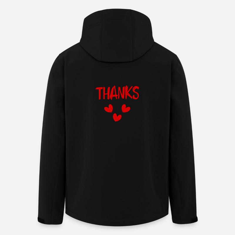 VIELEN DANK. DANKE. VIELEN DANK. JAHRESTAG. GEBURT. - Recycelte Männer Softshell-Jacke von Stanley/Stella - Schwarz