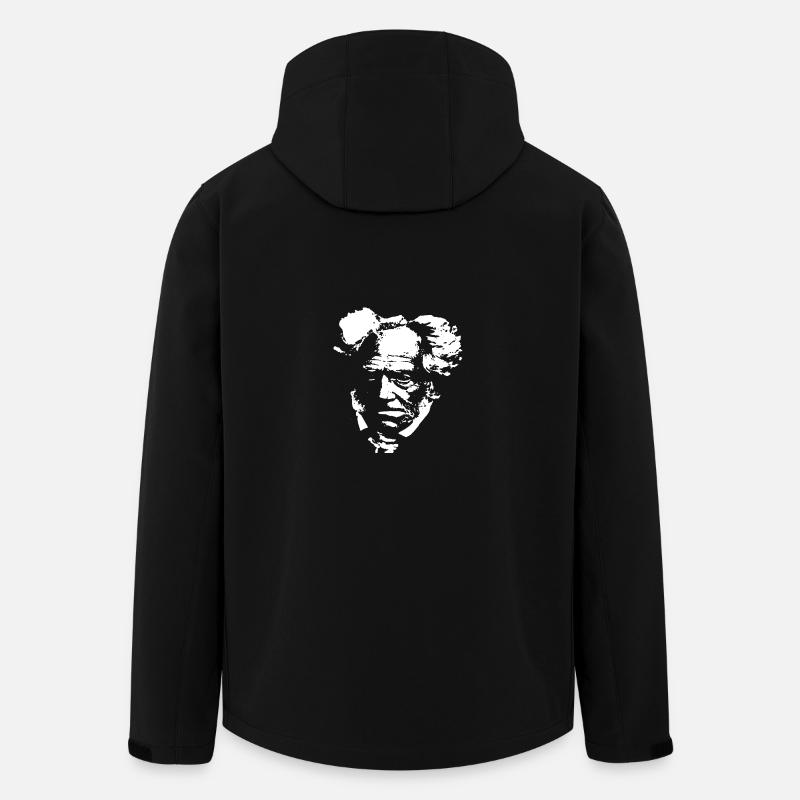 Arthur Schopenhauer - Veste softshell homme en polyester recyclé Stanley/Stella - noir