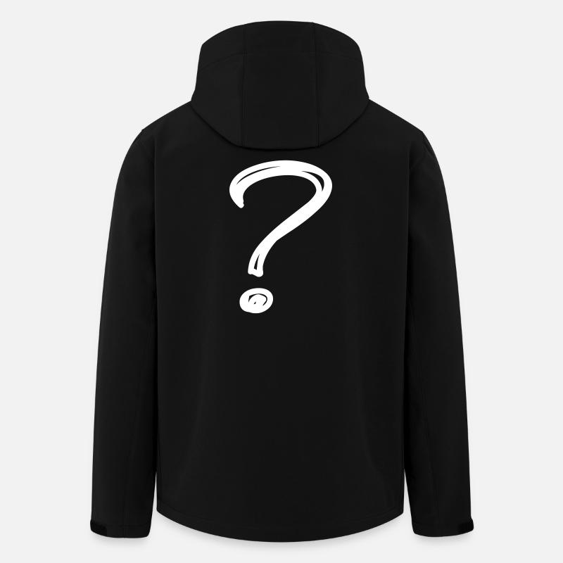 Un point d'interrogation - Veste softshell homme en polyester recyclé Stanley/Stella - noir