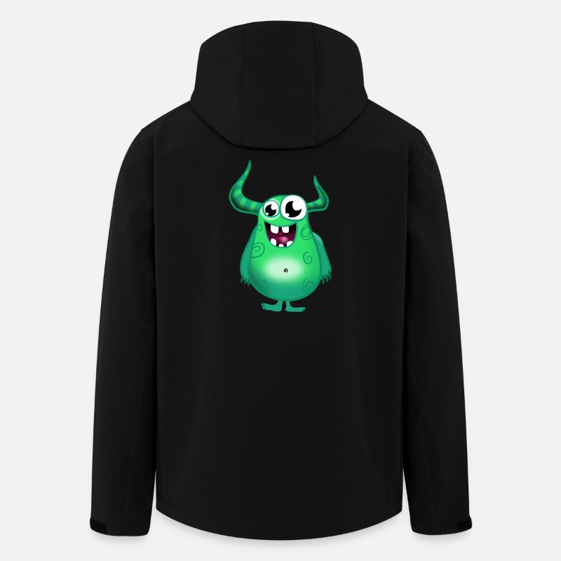 Monster gruen - Recycelte Männer Softshell-Jacke von Stanley/Stella - Schwarz
