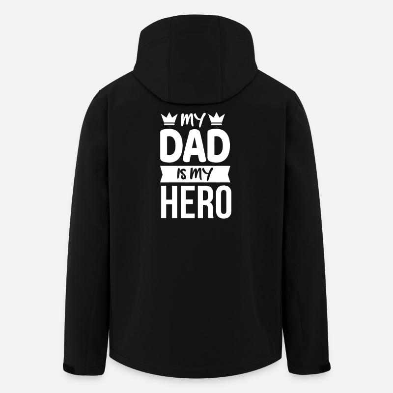 Dad Father - Men’s Recycled Softshell Jacket by Stanley/Stella - black