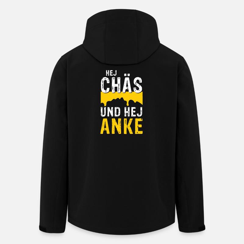Hej Chäs und hej Anke - Recycelte Männer Softshell-Jacke von Stanley/Stella - Schwarz