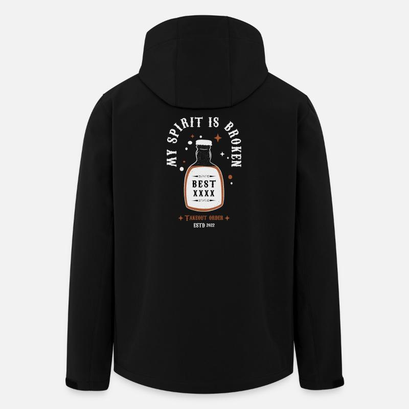 Spiritual Drinker - Men’s Recycled Softshell Jacket by Stanley/Stella - black