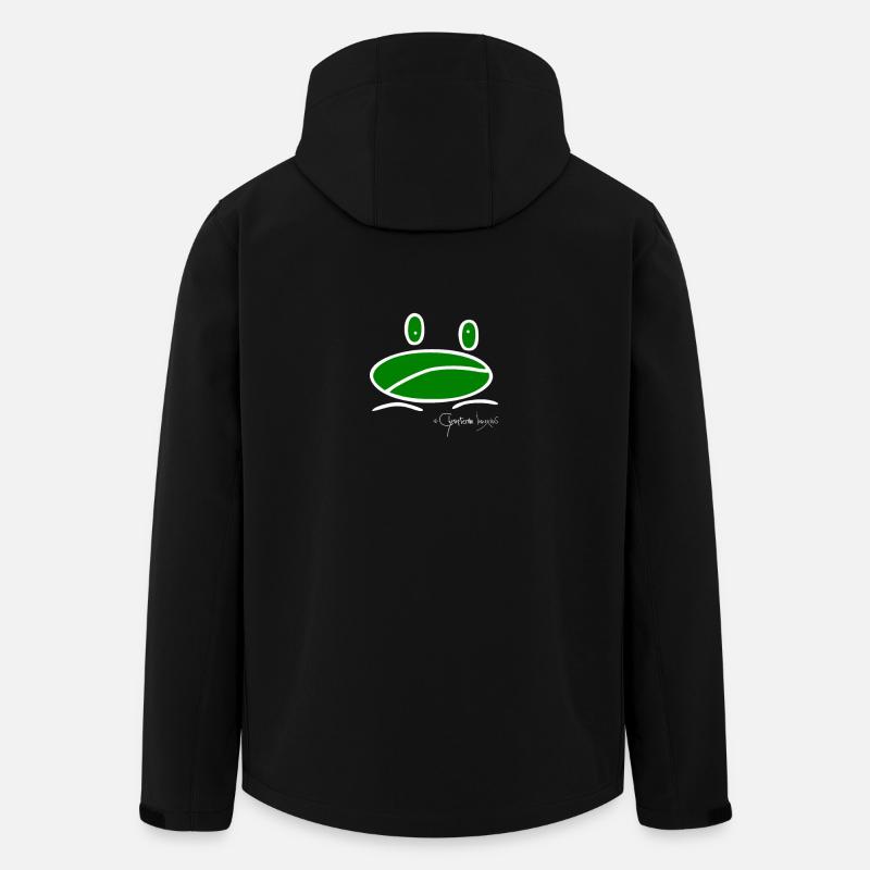 Froschmini - Ranunculus Oophagus - Recycelte Männer Softshell-Jacke von Stanley/Stella - Schwarz
