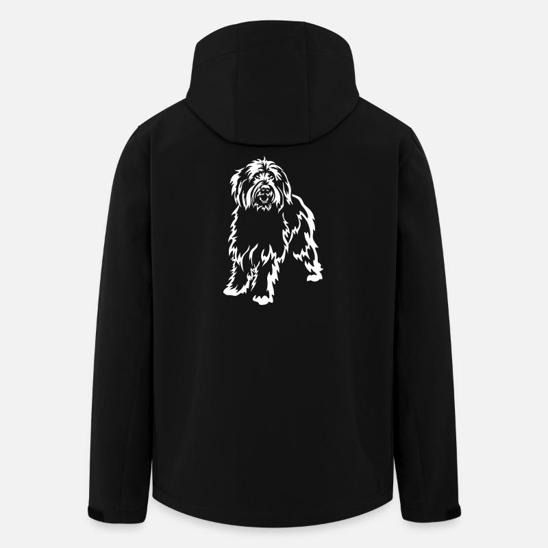 Schafpudel "Black Edition" - Recycelte Männer Softshell-Jacke von Stanley/Stella - Schwarz