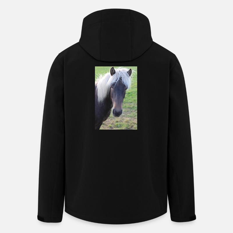 Affiche Cheval Cheval - Veste softshell homme en polyester recyclé Discoverer Stanley/Stella - noir