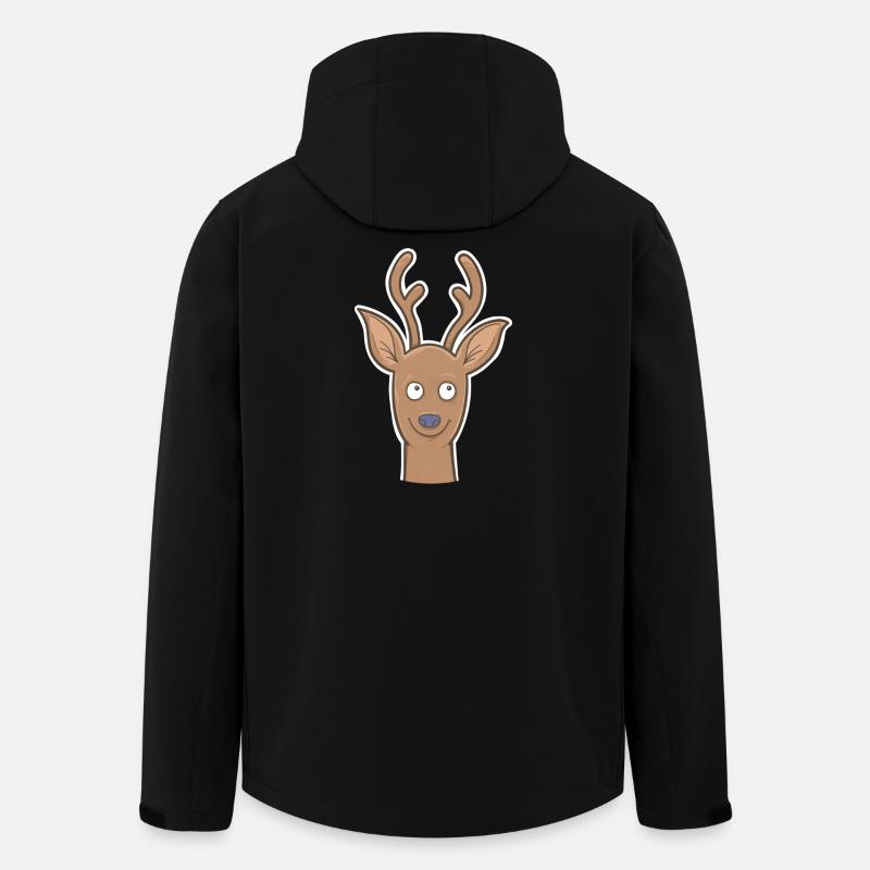 Rehbock - Recycelte Männer Softshell-Jacke von Stanley/Stella - Schwarz