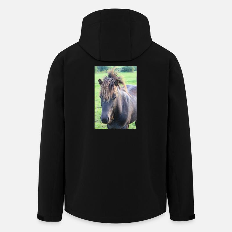 Affiche Cheval Cheval - Veste softshell homme en polyester recyclé Discoverer Stanley/Stella - noir