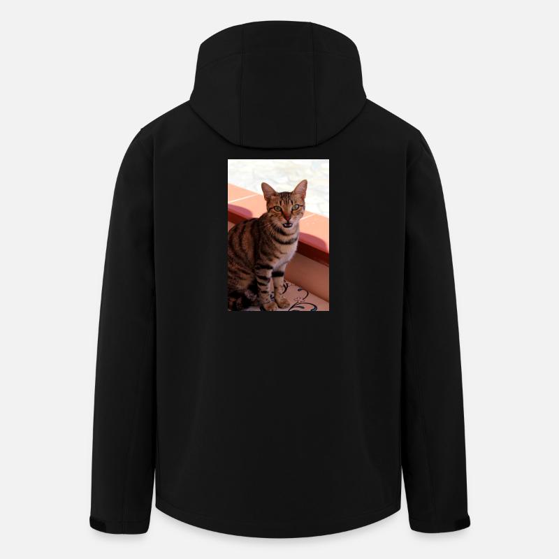 Cat - Men’s Recycled Softshell Jacket by Stanley/Stella - black