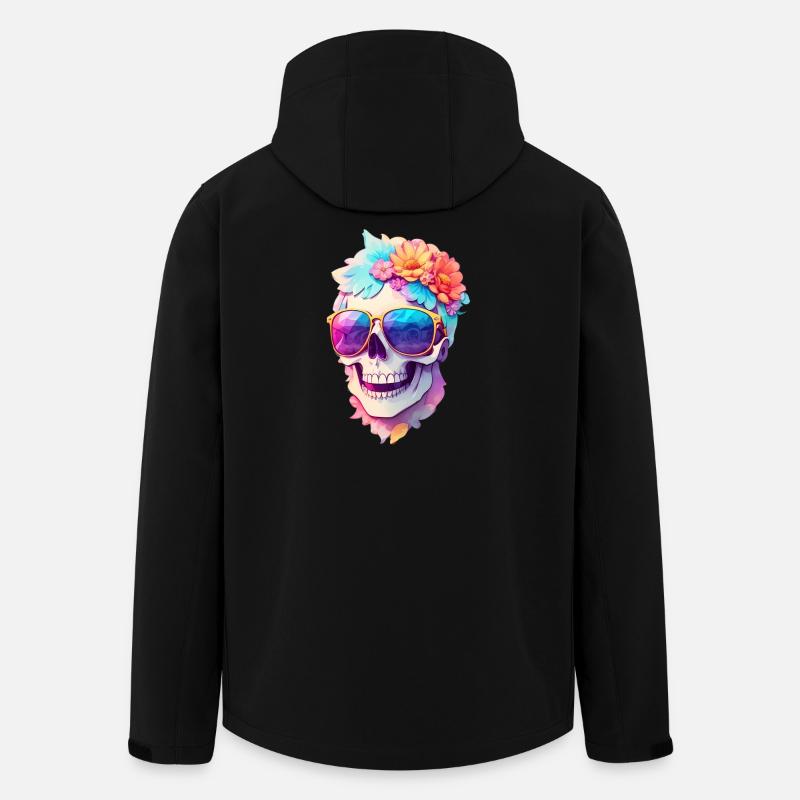 Totenkopf - Recycelte Männer Softshell-Jacke von Stanley/Stella - Schwarz