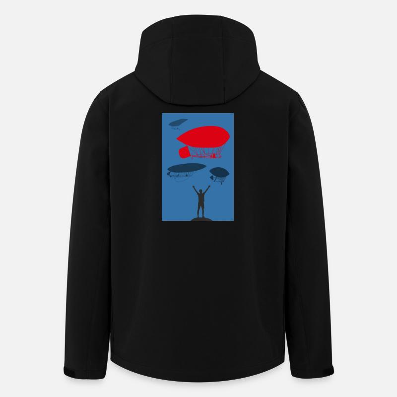 Flug - Recycelte Männer Softshell-Jacke von Stanley/Stella - Schwarz