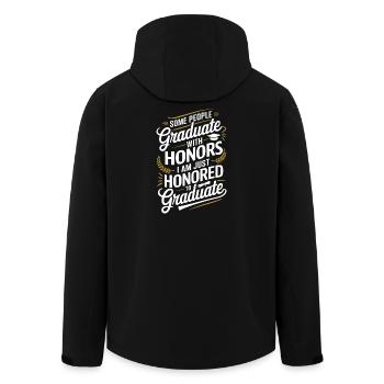 Honored to Graduate - Funny Graduation Gift - Veste softshell homme en polyester recyclé Stanley/Stella - noir - Dos - AI Model Male 185 light (185cm)