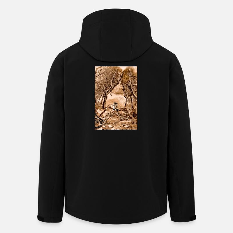 Roots and Resonance - Men’s Recycled Softshell Jacket by Stanley/Stella - black