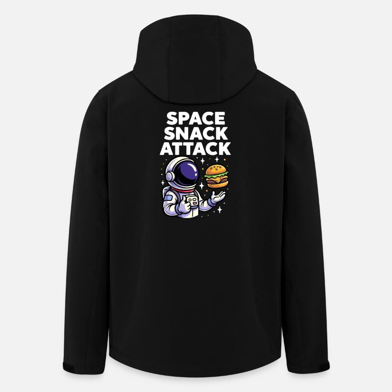 Burger d'astronaute, snack spatial, attaque - Veste softshell homme en polyester recyclé Stanley/Stella - noir