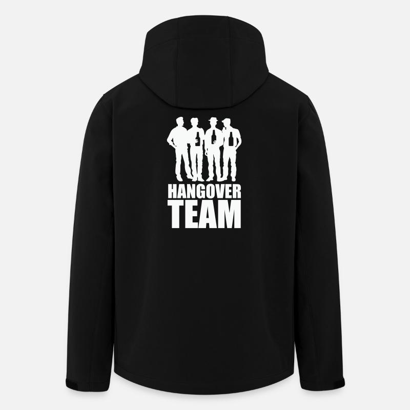 Hangover Team - Recycelte Männer Softshell-Jacke von Stanley/Stella - Schwarz