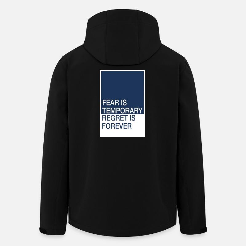 Angst vergeht Reue bleibt - Recycelte Männer Softshell-Jacke von Stanley/Stella - Schwarz
