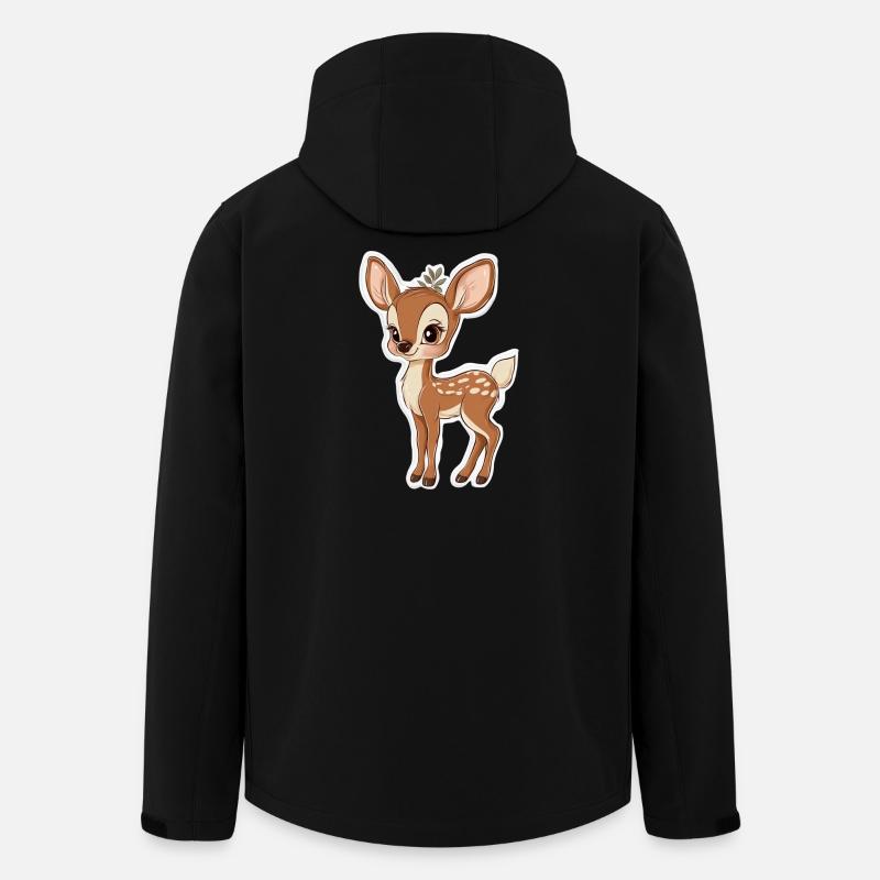 Reh - Recycelte Männer Softshell-Jacke von Stanley/Stella - Schwarz