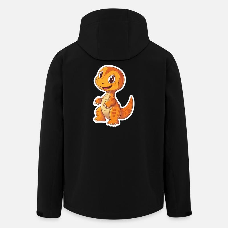 Dinosaurier - Recycelte Männer Softshell-Jacke von Stanley/Stella - Schwarz