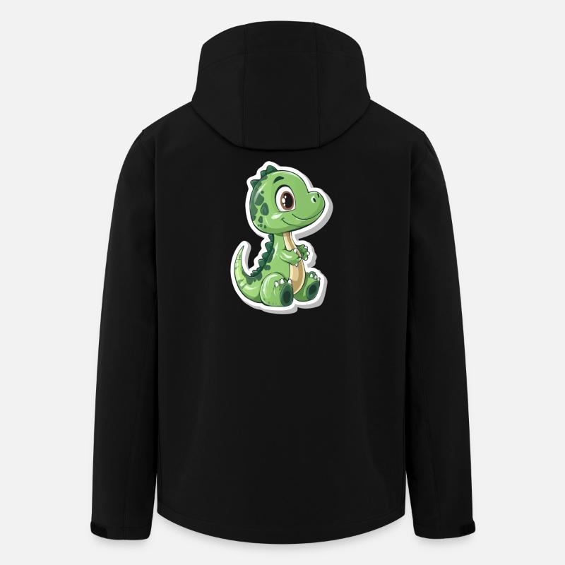 Dinosaurier - Recycelte Männer Softshell-Jacke von Stanley/Stella - Schwarz