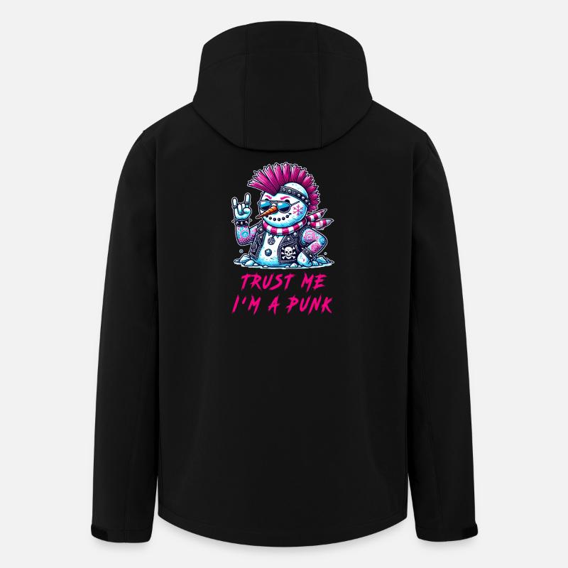 Punk Schneemann – Trust Me - Recycelte Männer Softshell-Jacke von Stanley/Stella - Schwarz