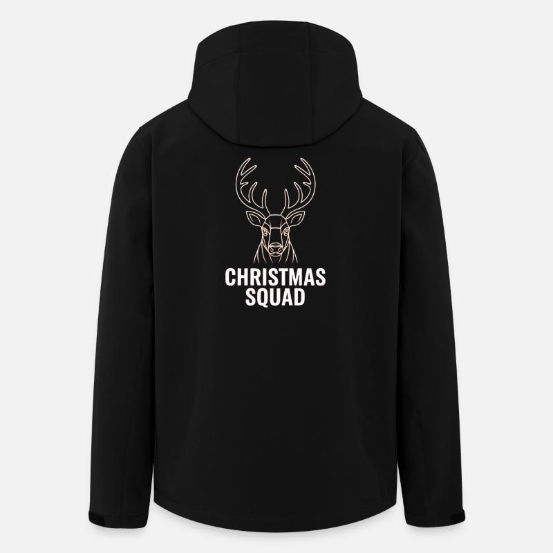 Neon Deer Squad Noël - Veste softshell homme en polyester recyclé Stanley/Stella - noir
