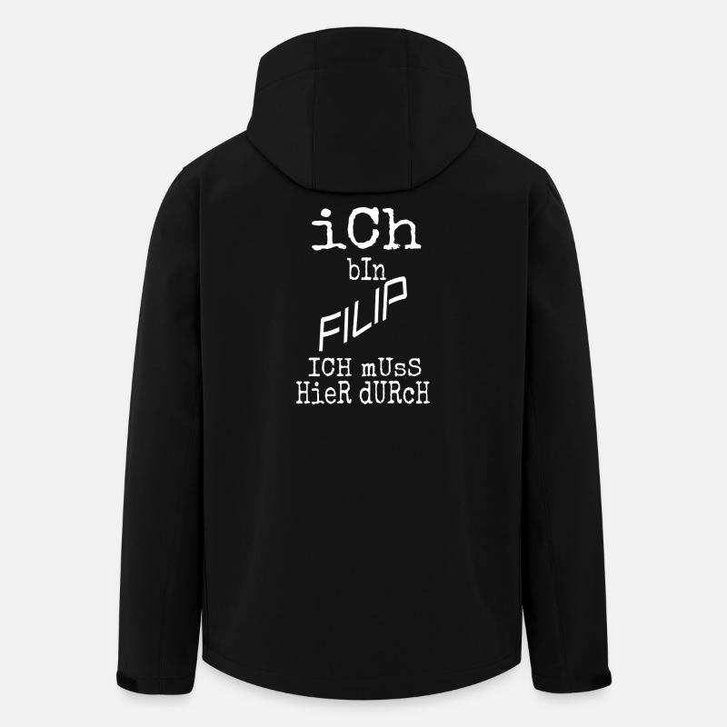 Filip - Recycelte Männer Softshell-Jacke von Stanley/Stella - Schwarz