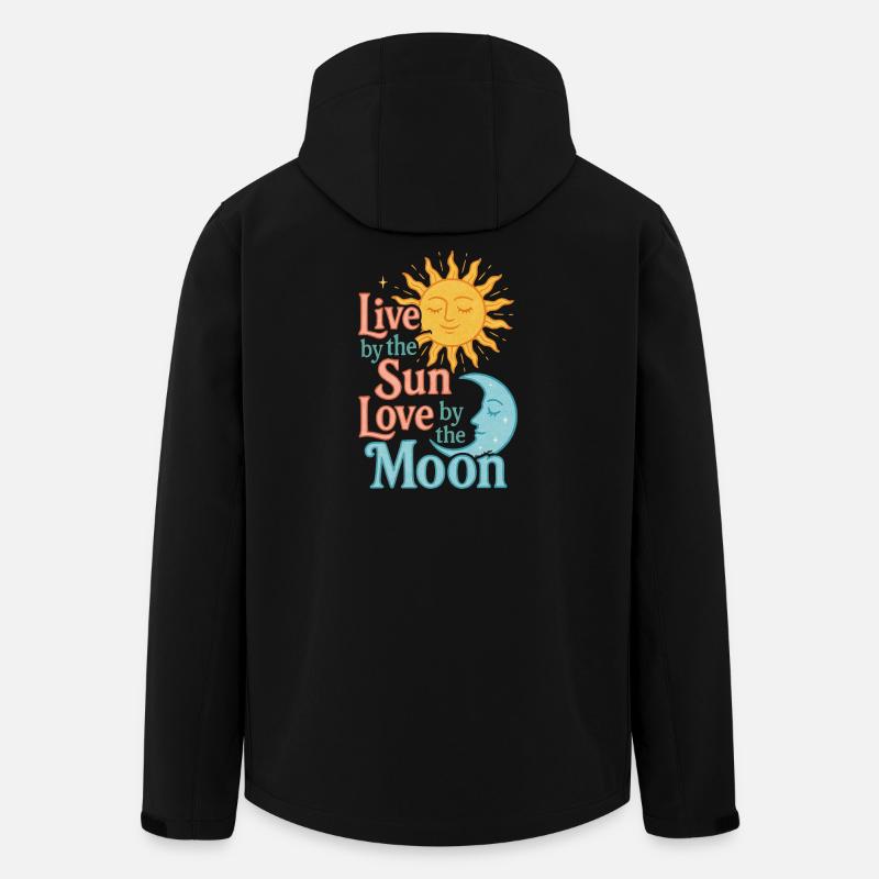 Citation de l’harmonie Soleil Lune - Veste softshell homme en polyester recyclé Stanley/Stella - noir