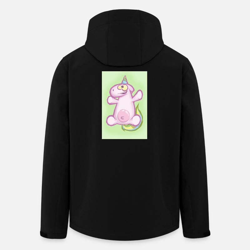 Das Einhorn - Recycelte Männer Softshell-Jacke von Stanley/Stella - Schwarz