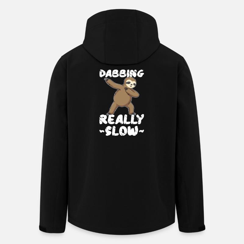 Dabbing Really Slow Faultier - Recycelte Männer Softshell-Jacke von Stanley/Stella - Schwarz