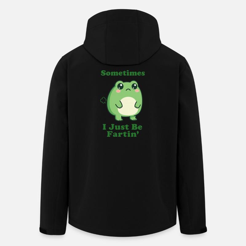 Manchmal bin ich einfach nur Furzfrosch - Recycelte Männer Softshell-Jacke von Stanley/Stella - Schwarz