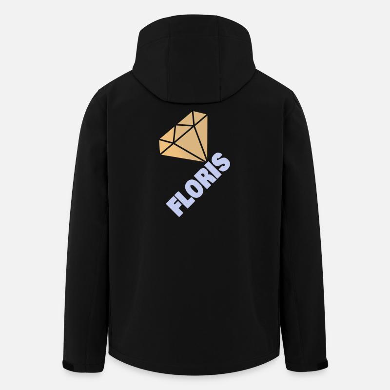 Geschenk für Floris - Recycelte Männer Softshell-Jacke von Stanley/Stella - Schwarz