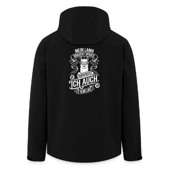Mon lama a besoin d’une mise à jour - Veste softshell homme en polyester recyclé Stanley/Stella - noir - Dos - AI Model Male 185 light (185cm)