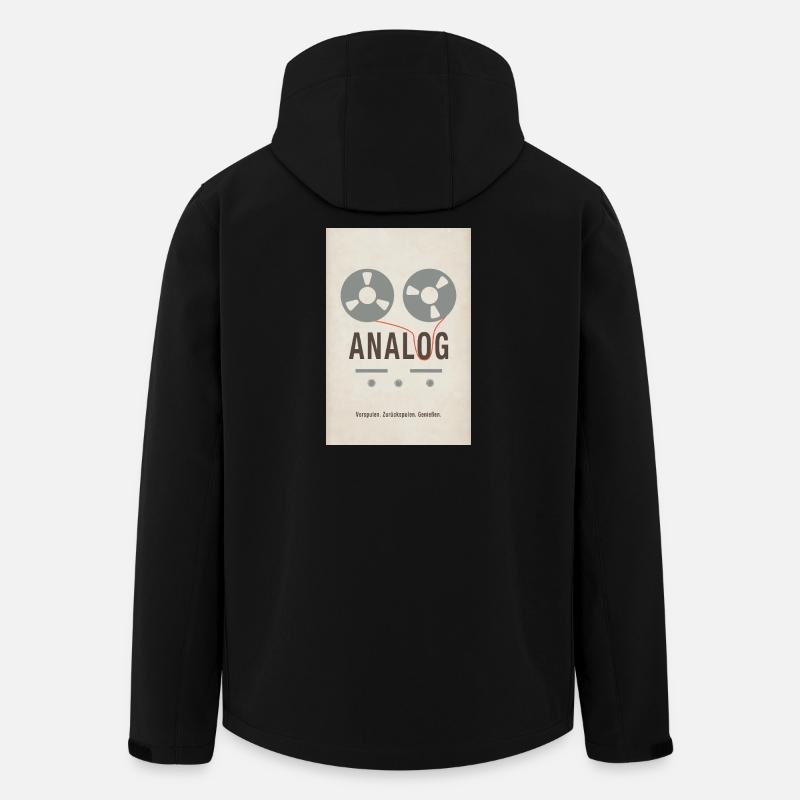 ANALOG – Fast forward. Rewind. Enjoy. - Men’s Recycled Softshell Jacket by Stanley/Stella - black