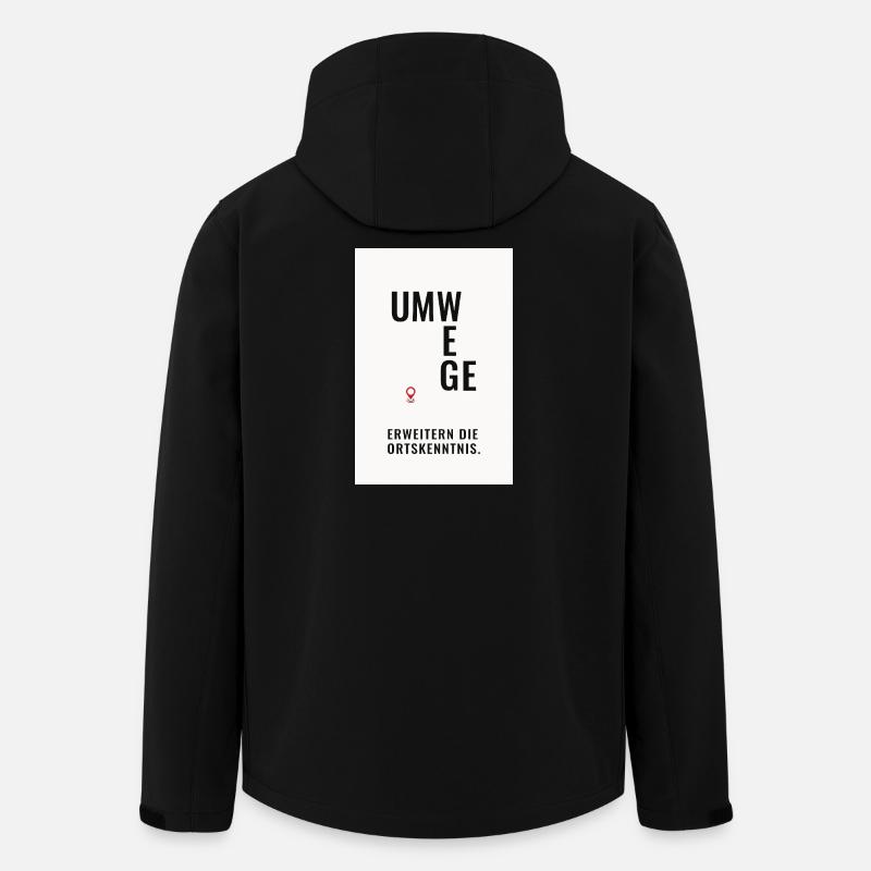 Detours expand local knowledge - Men’s Recycled Softshell Jacket by Stanley/Stella - black