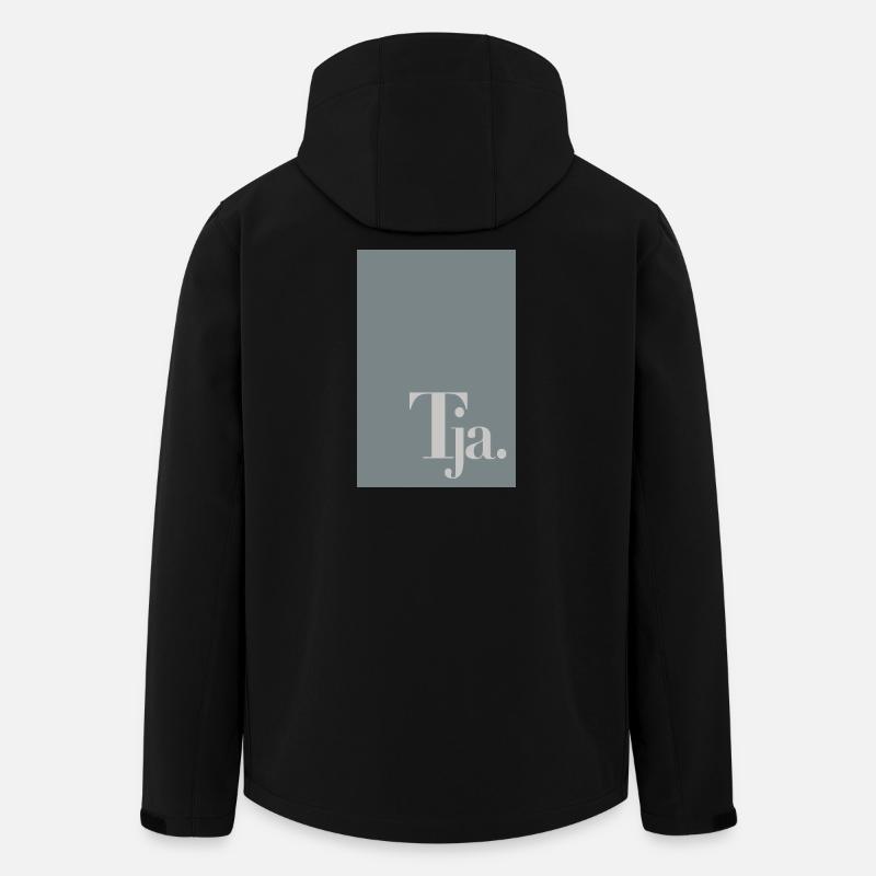 Typografisches Poster „Tja.“ - Recycelte Männer Softshell-Jacke von Stanley/Stella - Schwarz