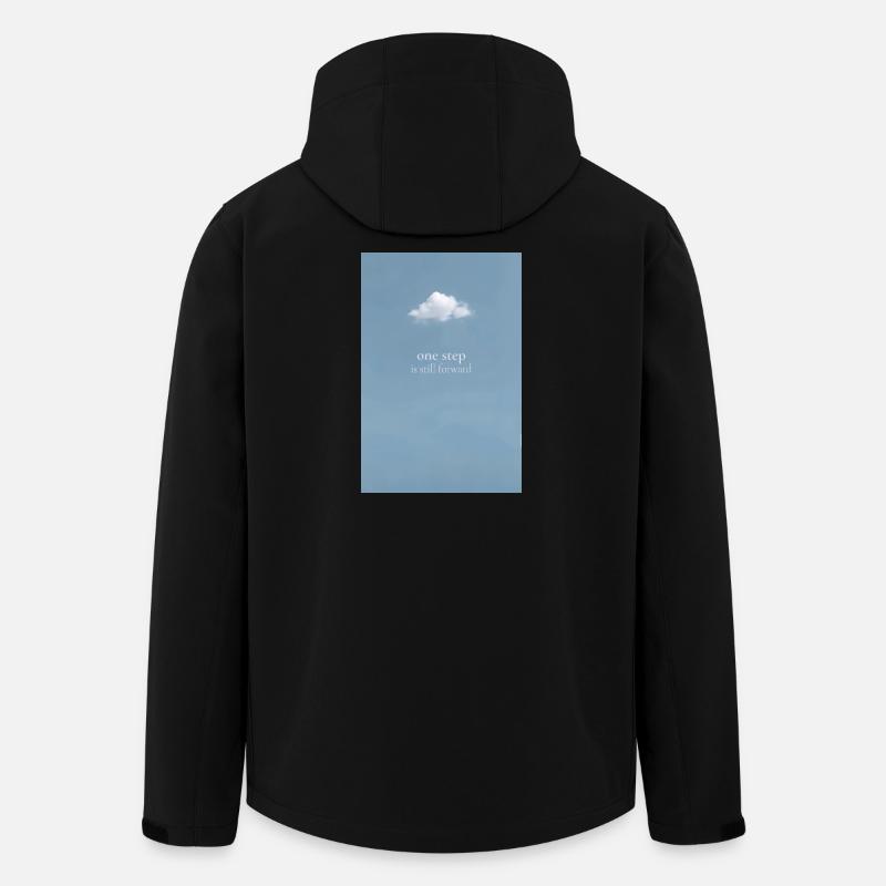 Ein Schritt bleibt Vorwärts - Recycelte Männer Softshell-Jacke von Stanley/Stella - Schwarz