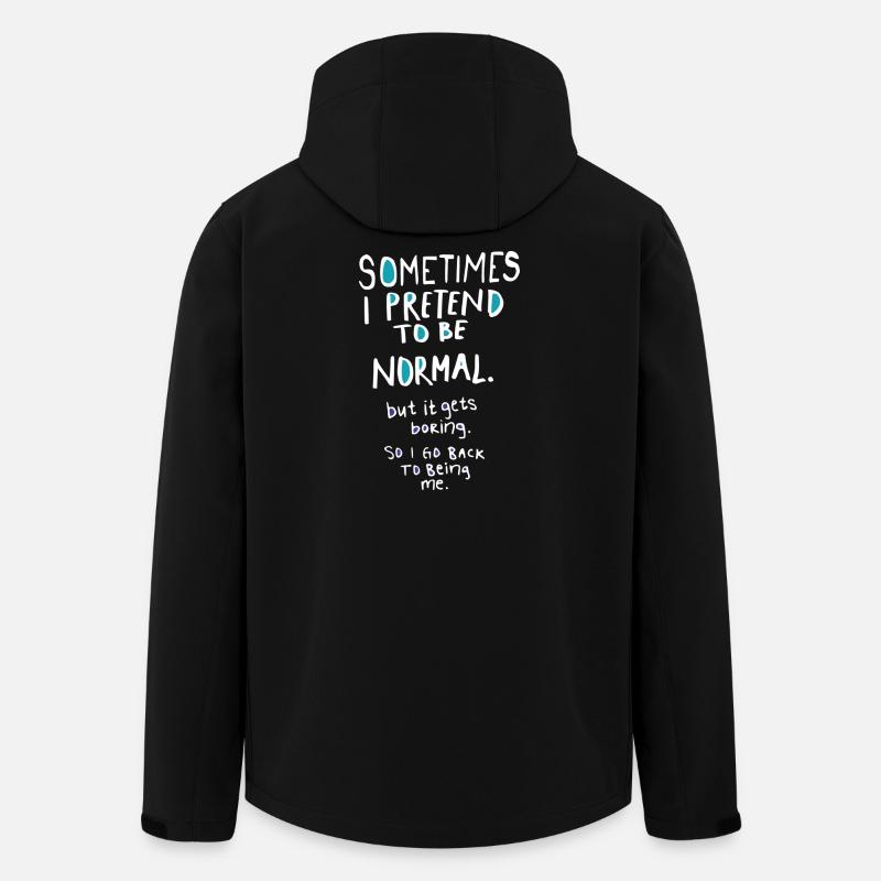 Pretend to be normal - Men’s Recycled Softshell Jacket by Stanley/Stella - black