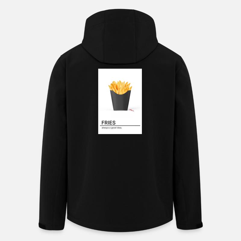 Fries Always A Good Idea - Recycelte Männer Softshell-Jacke von Stanley/Stella - Schwarz
