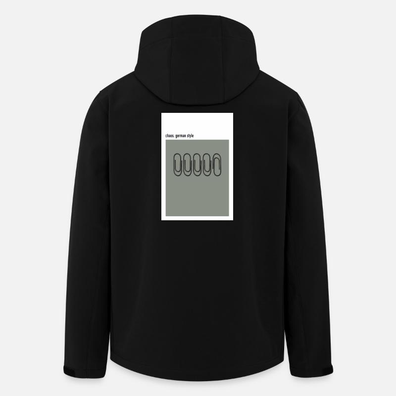 Chaos German Style Paper Clip - Men’s Recycled Softshell Jacket by Stanley/Stella - black